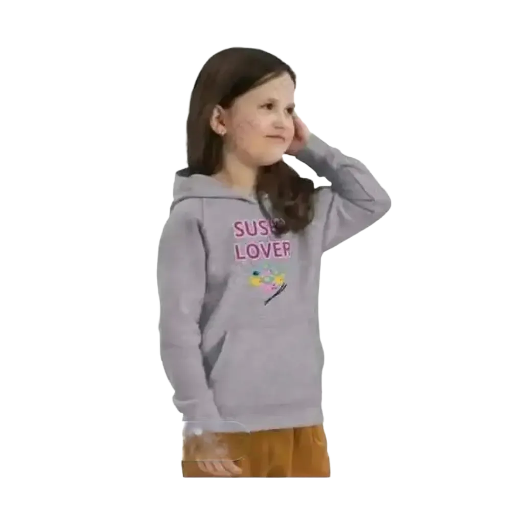 Kinder Hoodie mit Sushi Motiv, Baumwolle, Unisex, für Mädchen und Jungen 4-12 Jahre, bequemer Grafik Pullover