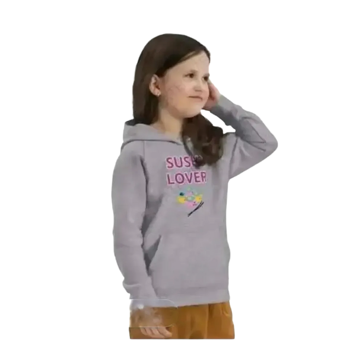 Kinder Hoodie mit Sushi Motiv, Baumwolle, Unisex, für Mädchen und Jungen 4-12 Jahre, bequemer Grafik Pullover