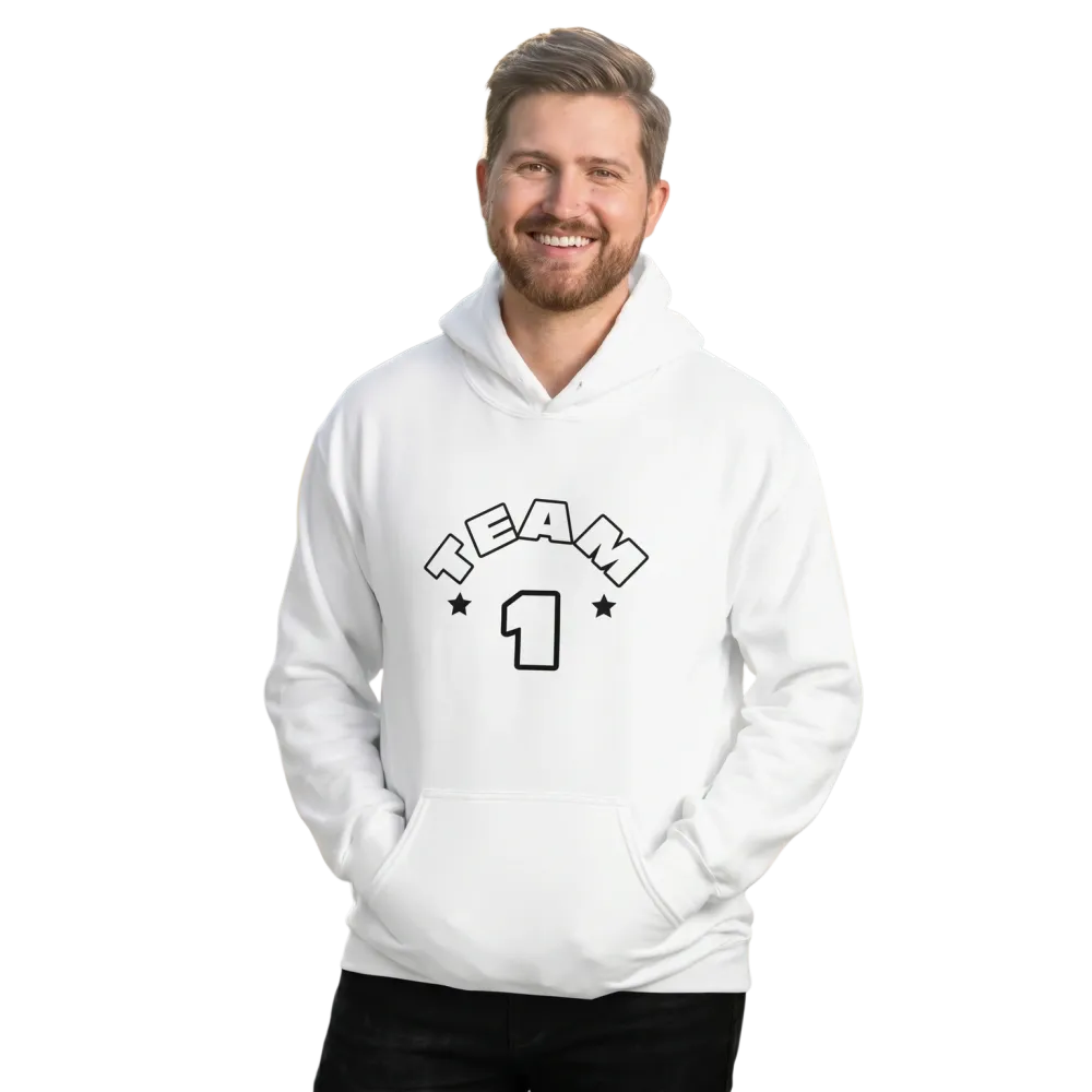 Grafik Unisex Hoodie von BUYATHOME24 in Baumwolle, Kapuzenpullover für Herren und Damen, verfügbar in S bis 5XL