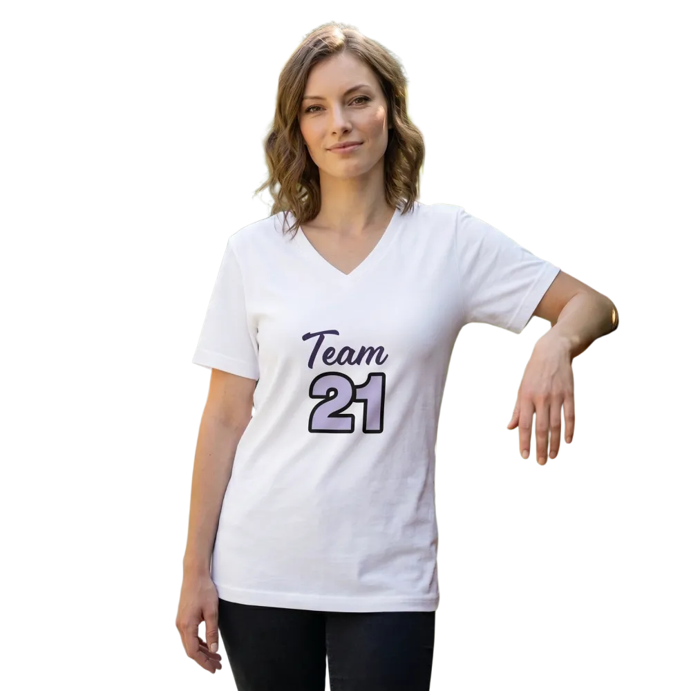 Unisex V-Ausschnitt T-Shirt von BUYATHOME24, Baumwolle, grafisches Design, in den Größen S bis 2XL, bequem und modisch.