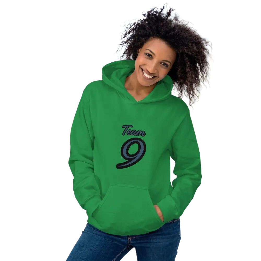 Grauer Damen-Hoodie mit Grafik-Design, Baumwolle, in S bis 5XL, bequemes Kapuzenpullover von BUYATHOME24