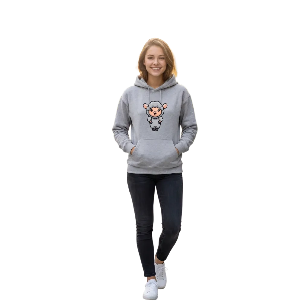 Grafik-Mädchen-Hoodie aus Baumwolle für 4-12 Jahre, mit buntem Tierdruck und Kapuze, bequemer Pullover für Mädchen