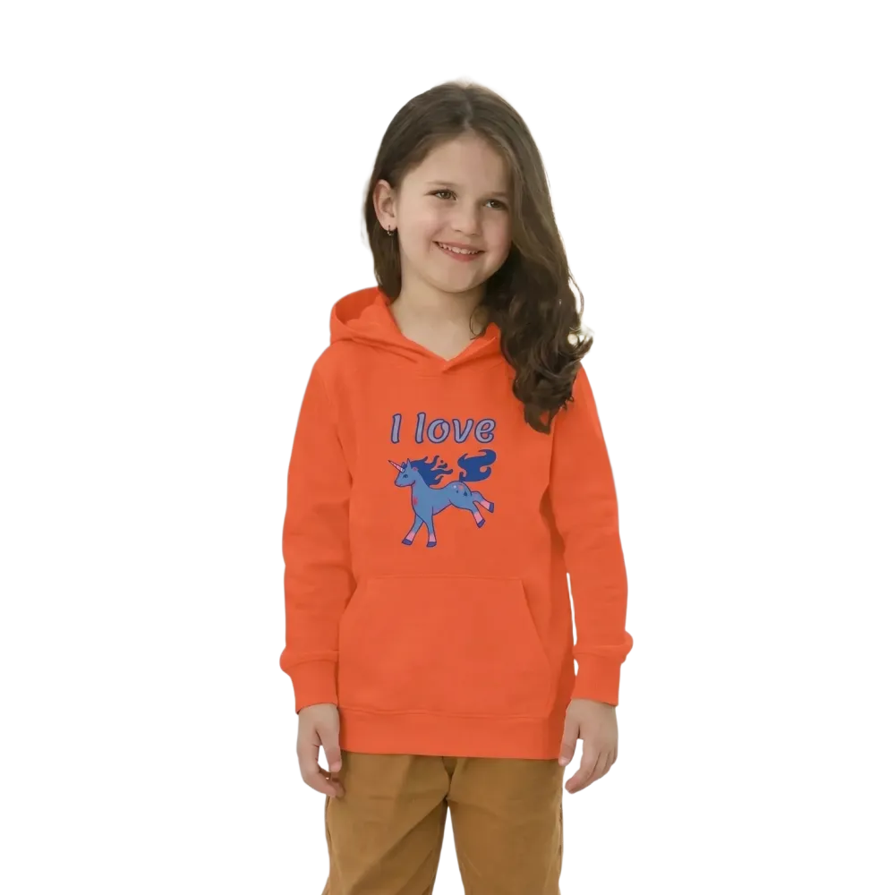 Grafik-Mädchen-Hoodie mit Einhorn-Design, Kapuzenpulli für Mädchen 4-12 Jahre, bequemer Unicorn Hoodie von BUYATHOME24