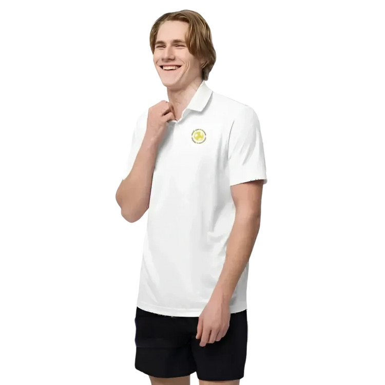 Unisex Adidas Polyester Poloshirt in enger Passform, mit Grafikdesign in verschiedenen Farben, aus Polyester, eleganter Look