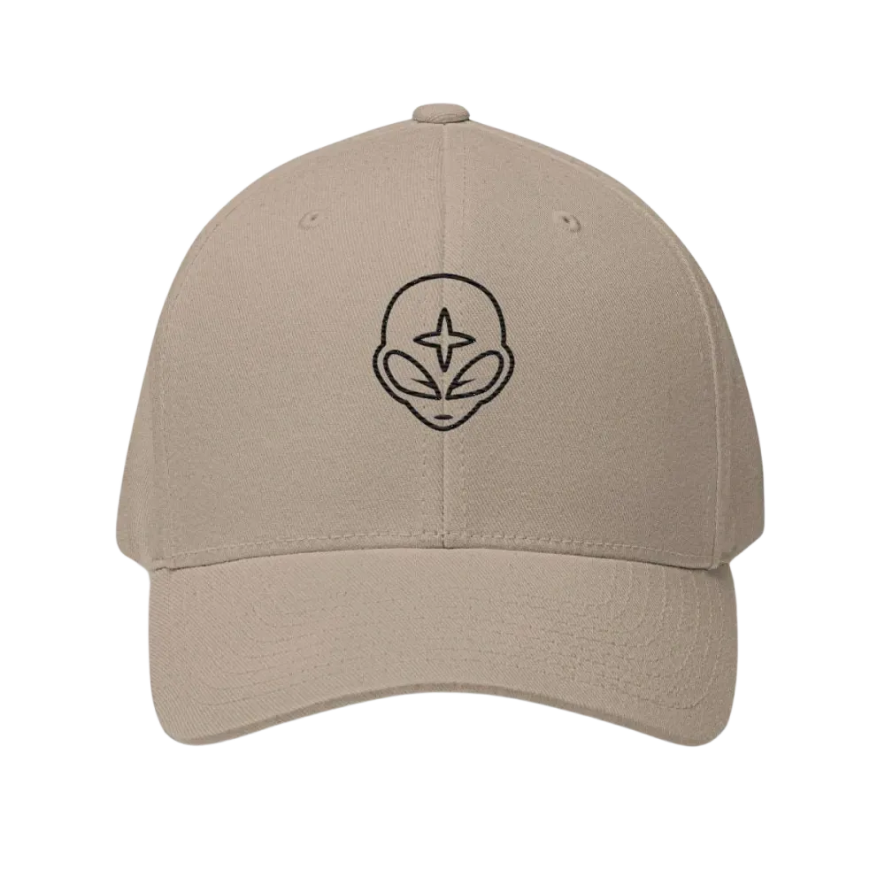 Unisex Baseball Cap von BUYATHOME24 in Khaki, gestickt, für Kopfumfänge 54-60 cm, ideal für Sommer und Freizeit.