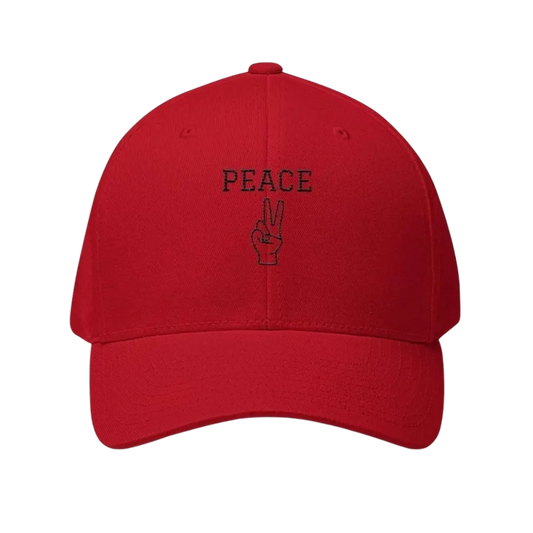 Unisex Sommer Baseball Cap von BUYATHOME24, atmungsaktiv, rot, mit Stickerei, geeignet für Kopfumfang 54-60 cm