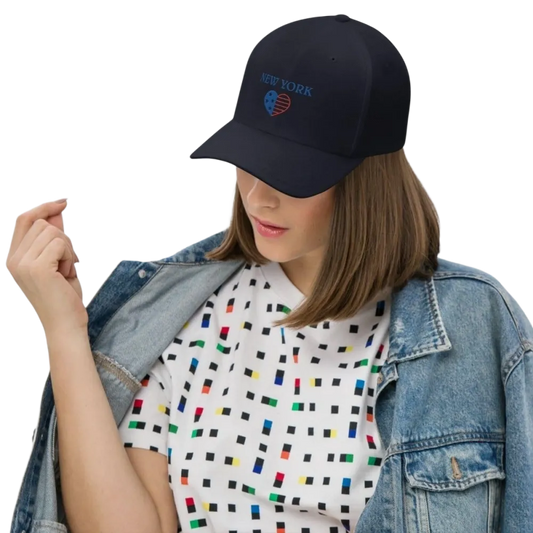 Unisex Baseball Cap von BUYATHOME24 in dunkles Navy, verstellbar, Stretch-Band, für Kopfumfang 54-60 cm, sommerlich und bequem