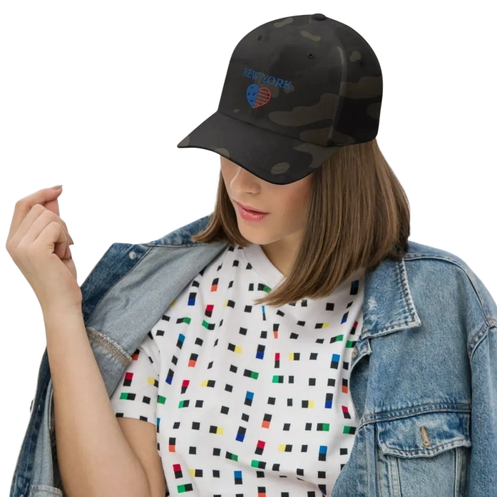 Unisex Baseball Cap von BUYATHOME24 in Multicam Schwarz, 54-60 cm, mit Stretch-Band, atmungsaktiv für Sommer und Alltag.
