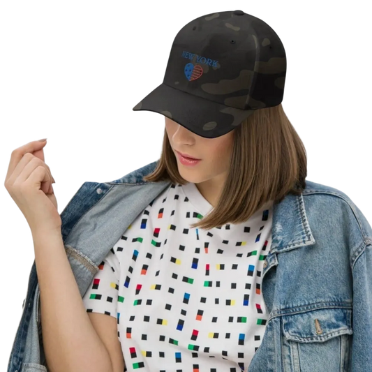 Unisex Baseball Cap von BUYATHOME24 in Multicam Schwarz, 54-60 cm, mit Stretch-Band, atmungsaktiv für Sommer und Alltag.