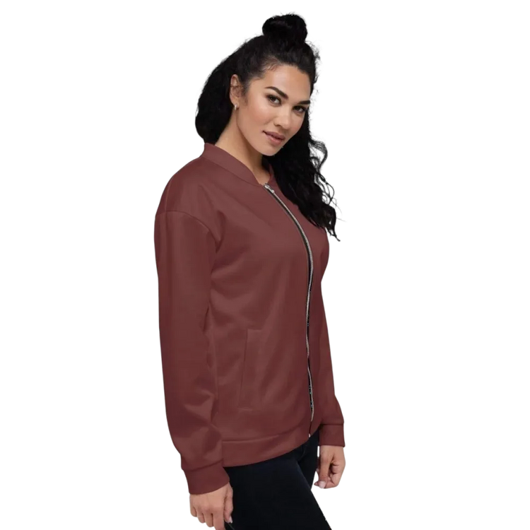Unisex Handgenähte Polyester-Bomberjacke für Damen, XS-3XL, modischer Blouson im stilvollen Design.