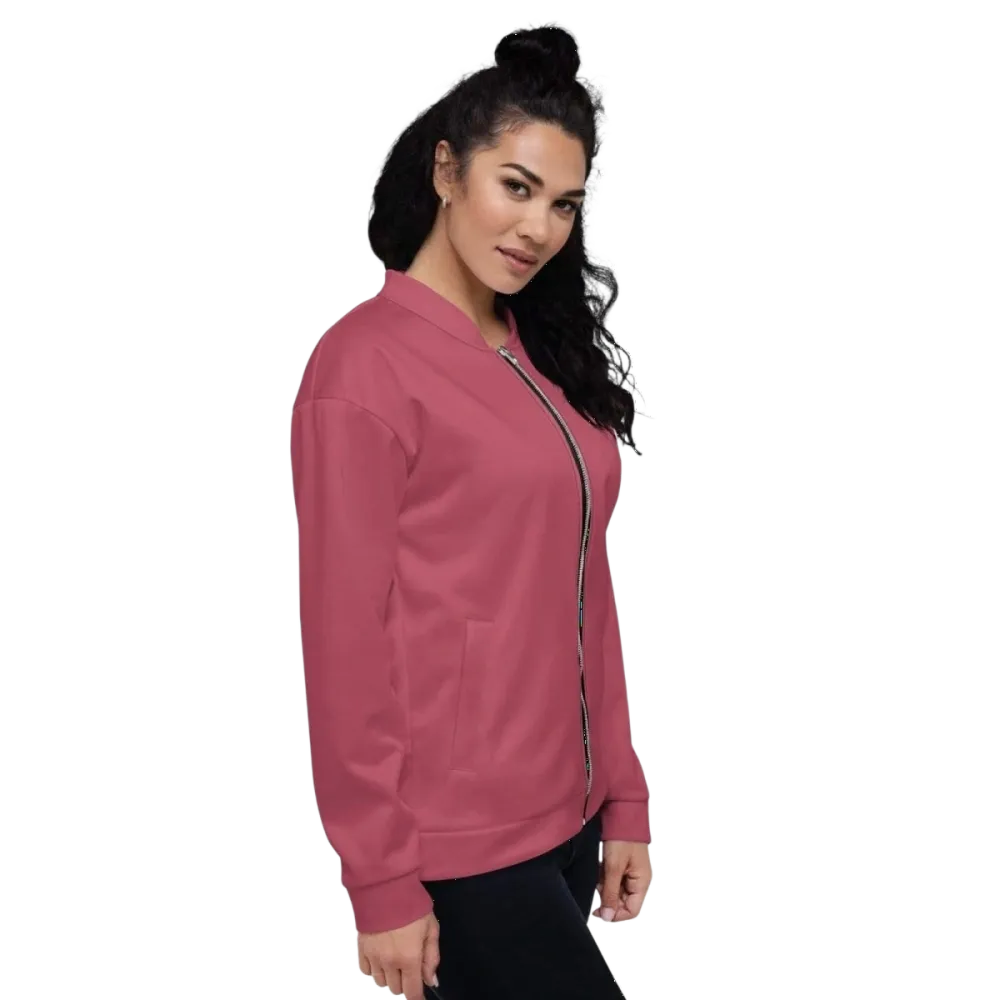 Unisex Bomberjacke aus Polyester in XS-3XL, pflegeleichte Blousonjacke, Damenmodell in dunkler Farbe, leichtes Material