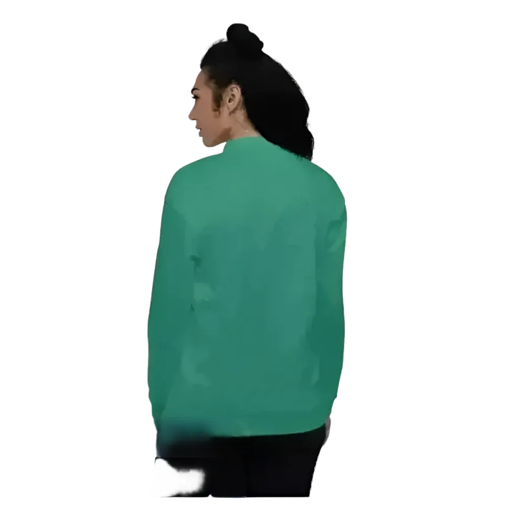Unisex Bomberjacke von BUYATHOME24, pflegeleichte Blousonjacke in XS bis 3XL, vorne mit Reißverschluss und elastischem Saum.