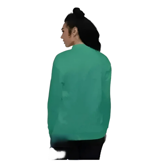 Unisex Bomberjacke von BUYATHOME24, pflegeleichte Blousonjacke in XS bis 3XL, vorne mit Reißverschluss und elastischem Saum.