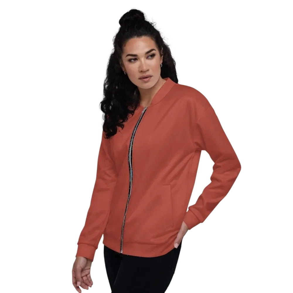 Damen-Bomberjacke aus Polyester von BUYATHOME24, Unisex Blousonjacke in XS bis 3XL, lässiger Stil und bequeme Passform