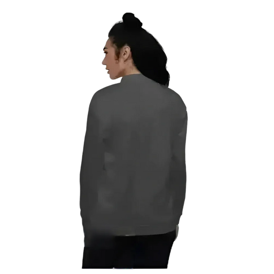 Unisex Bomberjacke aus Polyester in Schwarz, kurze Passform, für Damen und Herren, von BUYATHOME24, Größe XS bis 3XL