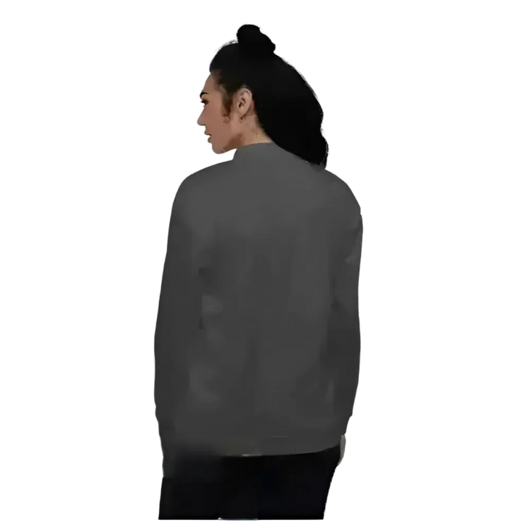 Unisex Bomberjacke aus Polyester in Schwarz, kurze Passform, für Damen und Herren, von BUYATHOME24, Größe XS bis 3XL