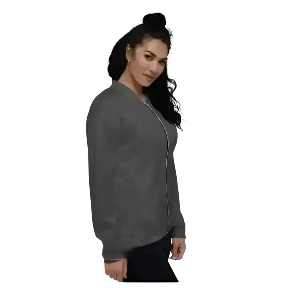 Unisex Bomberjacke aus Polyester in verschiedenen Größen, mit Reißverschluss und elastischen Bündchen, von BUYATHOME24