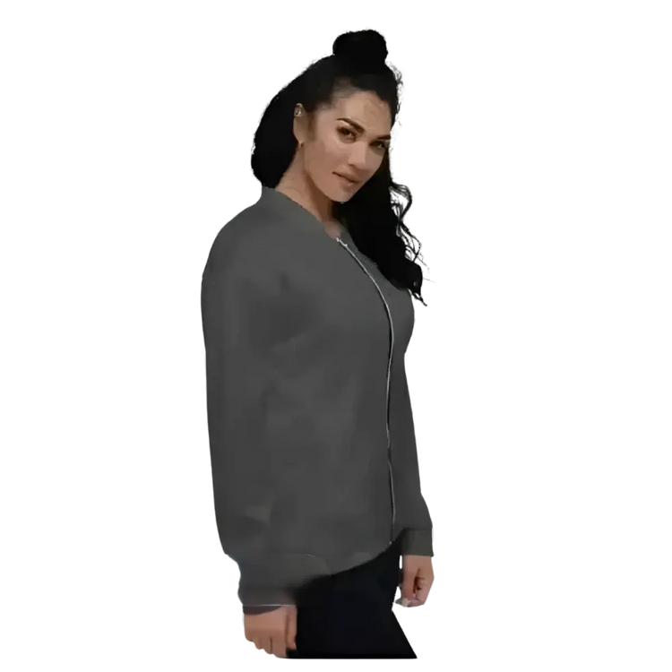 Unisex Bomberjacke aus Polyester in verschiedenen Größen, mit Reißverschluss und elastischen Bündchen, von BUYATHOME24