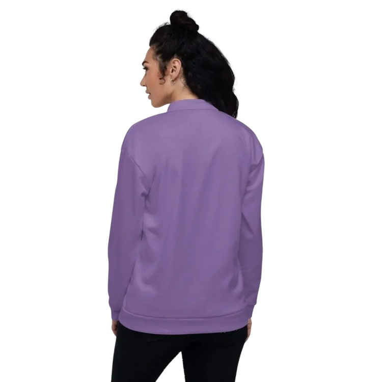 Damen-Bomberjacke aus Polyester von BUYATHOME24 in XS-3XL, stilvolle Blousonjacke mit sportlichem Schnitt und elastischem Saum.