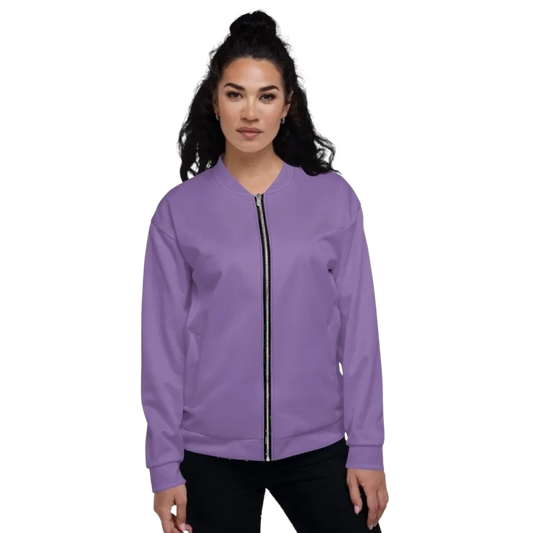 Damen-Bomberjacke aus Polyester in XS-3XL, unisex Blousonjacke von BUYATHOME24, mit Reißverschluss und elastischen Bündchen