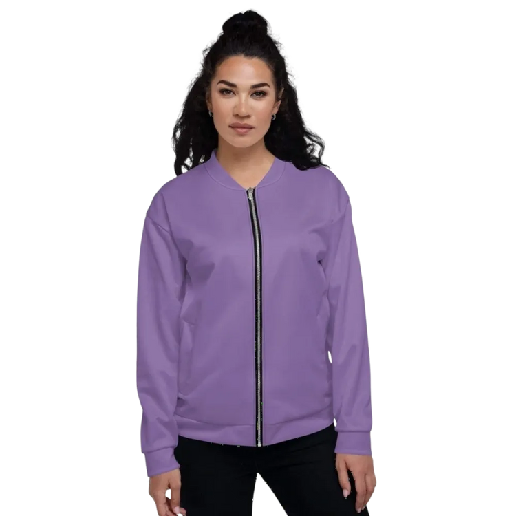 Damen-Bomberjacke aus Polyester in XS-3XL, unisex Blousonjacke von BUYATHOME24, mit Reißverschluss und elastischen Bündchen