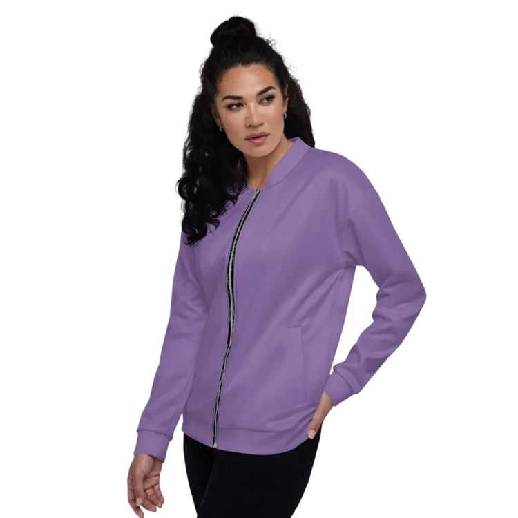 Damen-Bomberjacke aus Polyester von BUYATHOME24 in XS bis 3XL, elegante Unisex Blousonjacke mit sportlichem Stil.
