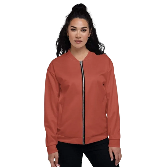 Damen-Bomberjacke aus Polyester in XS-3XL von BUYATHOME24, stilvolle Blousonjacke mit elastischen Bündchen und Reißverschluss.