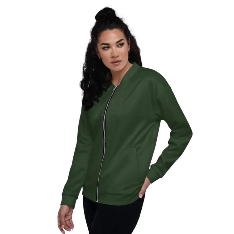 Damen-Bomberjacke aus Polyester in XS-3XL von BUYATHOME24, pflegeleicht, modischer Schnitt und bequeme Passform.