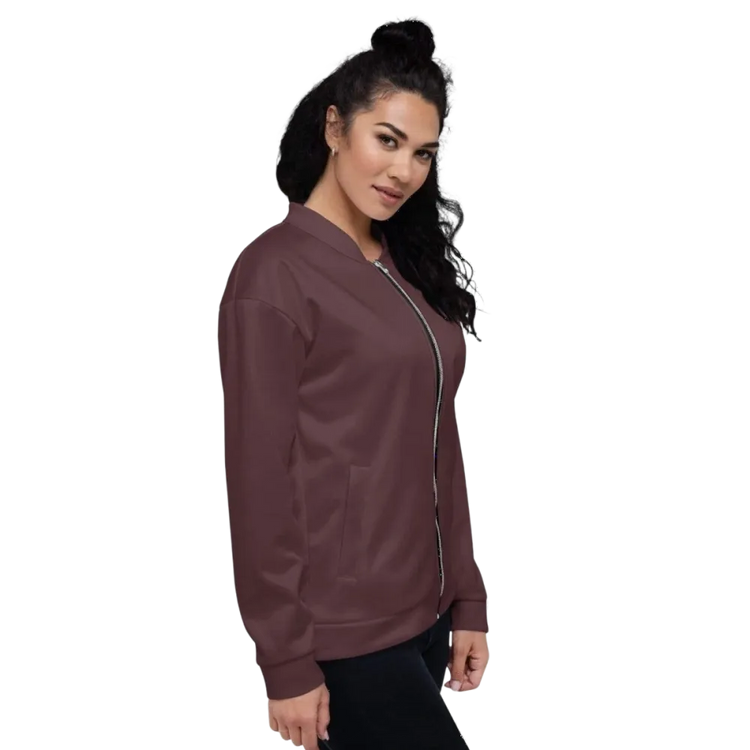 Unisex Bomberjacke aus Polyester in XS-3XL, schnelltrocknend, modisches Design, von BUYATHOME24, sichtbarer Reißverschluss und Taschen