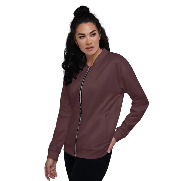 Damen-Bomberjacke aus Polyester von BUYATHOME24, schnelltrocknend, in XS bis 3XL, mit Reißverschluss und elastischem Saum.