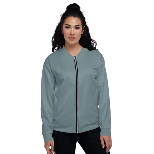 Unisex Bomberjacke aus Polyester in XS-3XL, schnelltrocknend, Damen- und Herrenmodell, schwarze Jacke mit Reißverschluss.