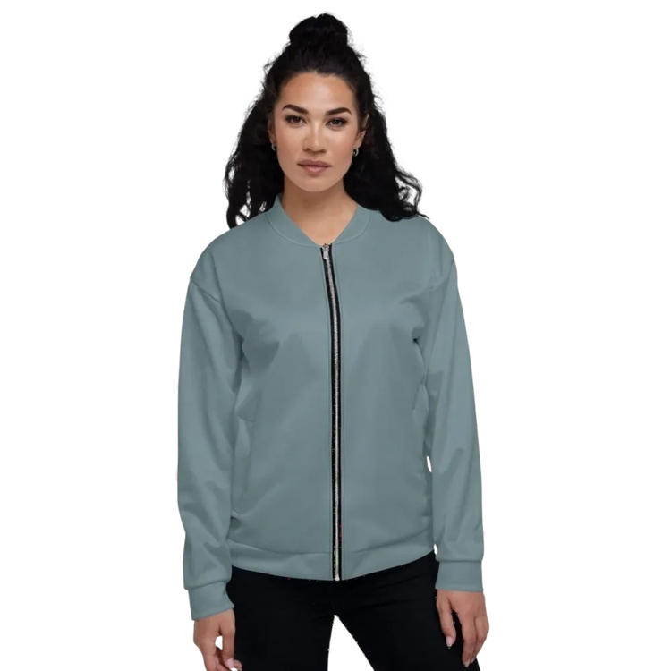 Unisex Bomberjacke aus Polyester in XS-3XL, schnelltrocknend, Damen- und Herrenmodell, schwarze Jacke mit Reißverschluss.