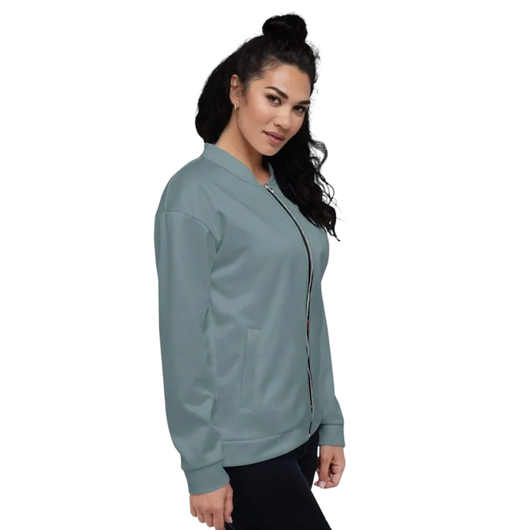 Unisex Bomberjacke aus Polyester in XS-3XL, schnell trocknend, mit elastischem Saum und Reißverschluss, von BUYATHOME24