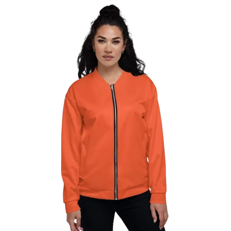 Unisex Bomberjacke aus schnelltrocknendem Polyester, Damen-Design, in XS-3XL, von BUYATHOME24, modell mit Reißverschluss und elastischem Saum