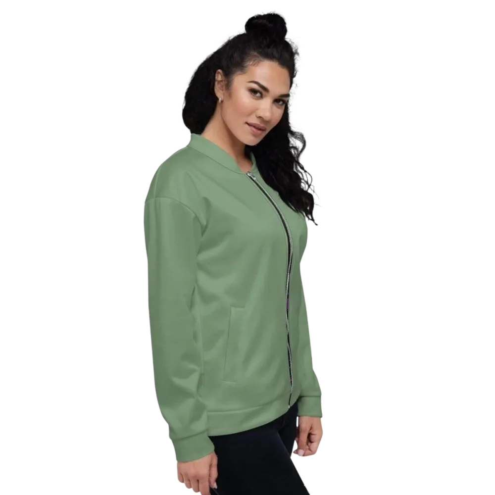 Unisex Bomberjacke aus Polyester von BUYATHOME24, schnelltrocknend, in XS bis 3XL, Damenmodell mit Reißverschluss und elastischem Saum.