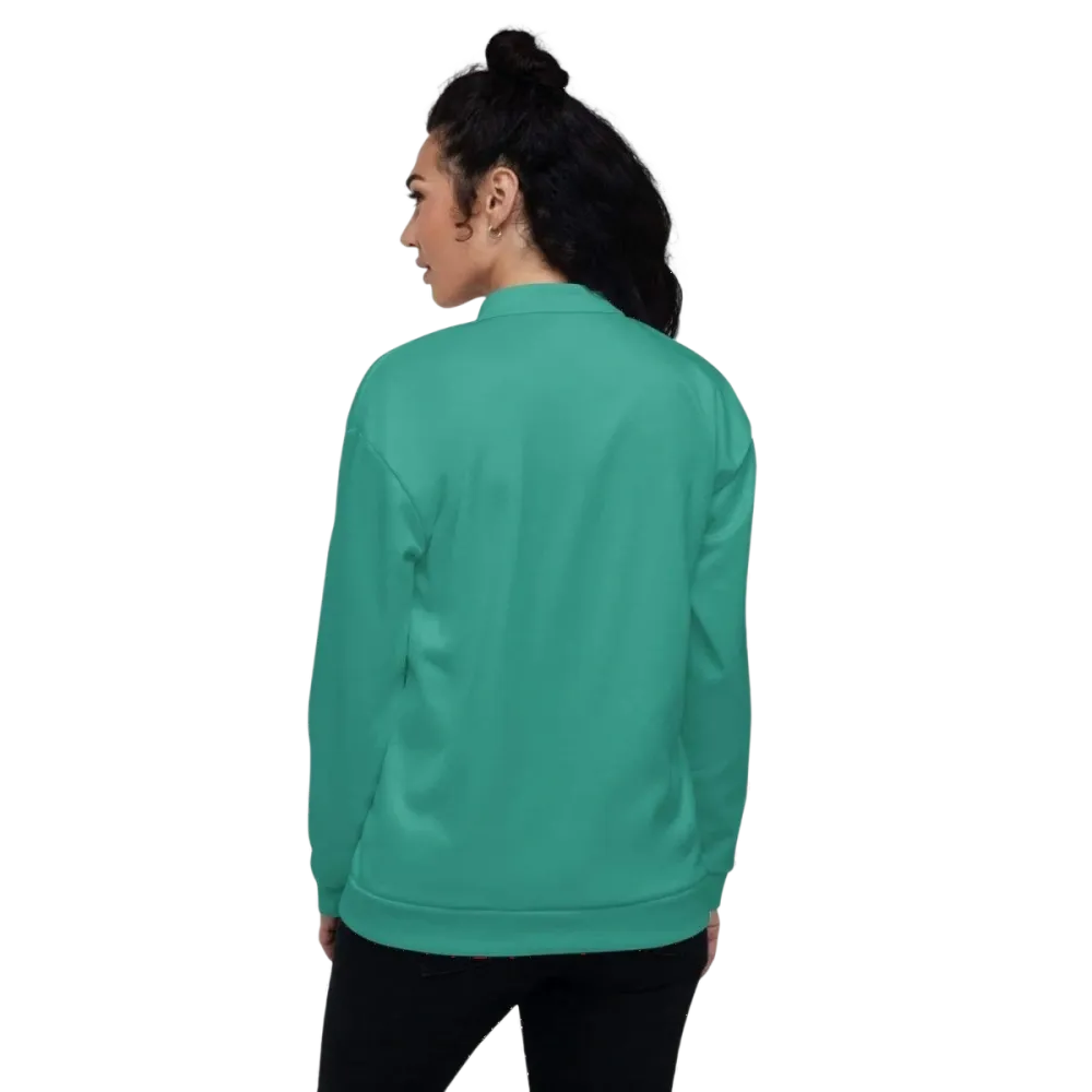 Damen-Bomberjacke aus Polyester in XS-3XL, schnelltrocknend, unisex, mit Reißverschluss und elastischen Bündchen, bequem und stylisch