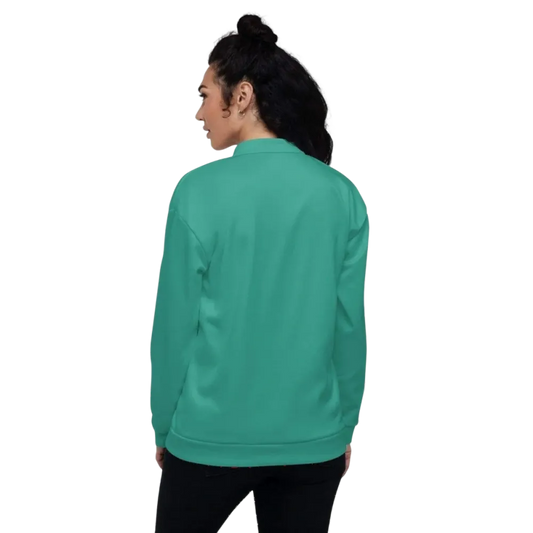 Damen-Bomberjacke aus Polyester in XS-3XL, schnelltrocknend, unisex, mit Reißverschluss und elastischen Bündchen, bequem und stylisch