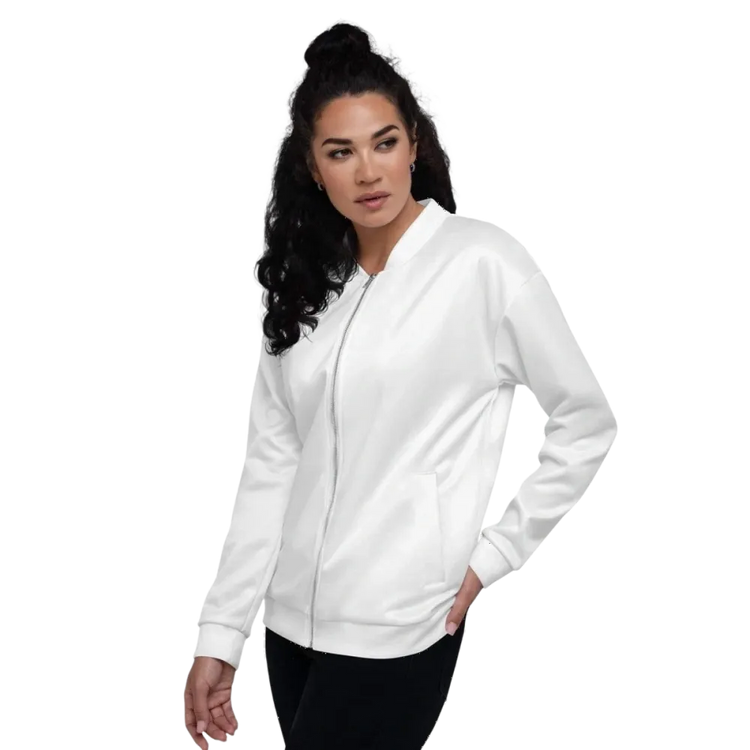 Unisex Bomberjacke aus Polyester in XS-3XL, schnelltrocknend, Damen-Design, braun mit Reißverschluss und elastischen Bündchen