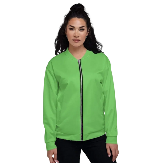 Unisex Polyester-Bomberjacke von BUYATHOME24 mit YKK-Reißverschluss, Damen- und Herrengröße XS bis 3XL, bequemes Design