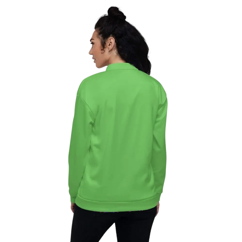 Unisex Bomberjacke aus Polyester mit YKK-Reißverschluss, Damenmodell in XS bis 3XL, dunkle Farbe, trendiges Design