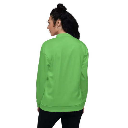 Unisex Bomberjacke aus Polyester mit YKK-Reißverschluss, Damenmodell in XS bis 3XL, dunkle Farbe, trendiges Design
