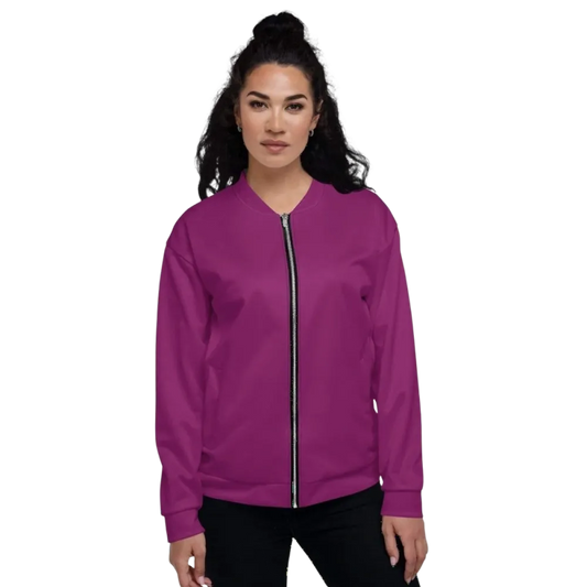 Unisex Bomberjacke aus Polyester mit YKK-Reißverschluss, in XS bis 3XL, schwarze Damen-Bomberjacke von BUYATHOME24.