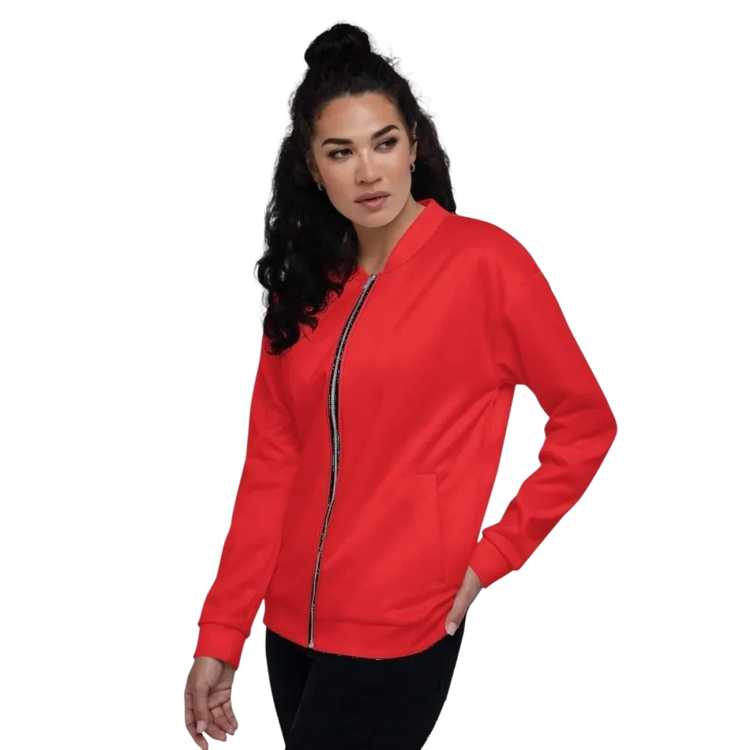 Unisex Bomberjacke aus Polyester mit YKK-Reißverschluss, Damen-Design, in XS bis 3XL, bequem und stylisch von BUYATHOME24