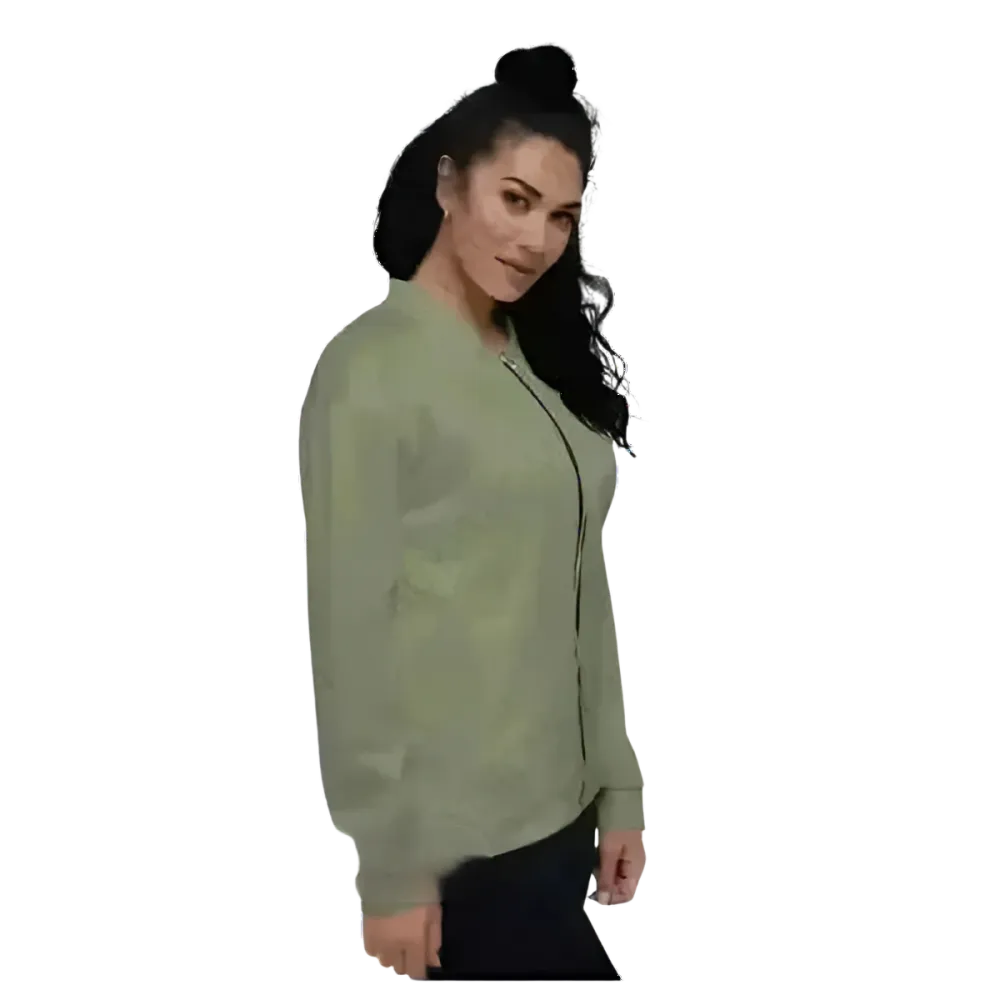 Unisex Polyester-Bomberjacke von BUYATHOME24 mit YKK-Reißverschluss, in den Größen XS bis 3XL, modisches Oberteil für Damen und Herren.