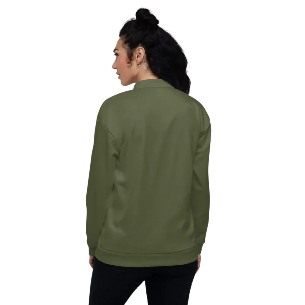 Unisex Bomberjacke aus schnelltrocknendem Material in XS-3XL, Damenmodell, schwarze Jacke mit Reißverschluss und elastischem Saum.