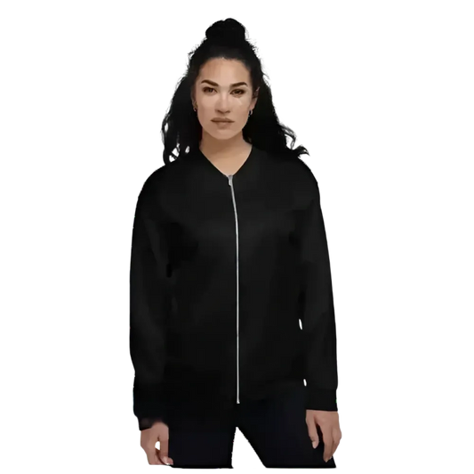 Schnelltrocknende Unisex Bomberjacke von BUYATHOME24 in XS bis 3XL, sportlicher Blouson im klassischen Design, frontales Detail sichtbar