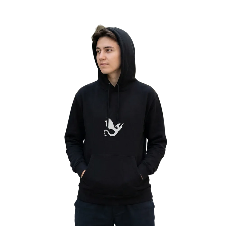 Unisex Kinder Hoodie mit Drachen-Grafik in Baumwolle, Kapuzenpullover für Jungen und Mädchen 4-12 Jahre, bequem und cool.