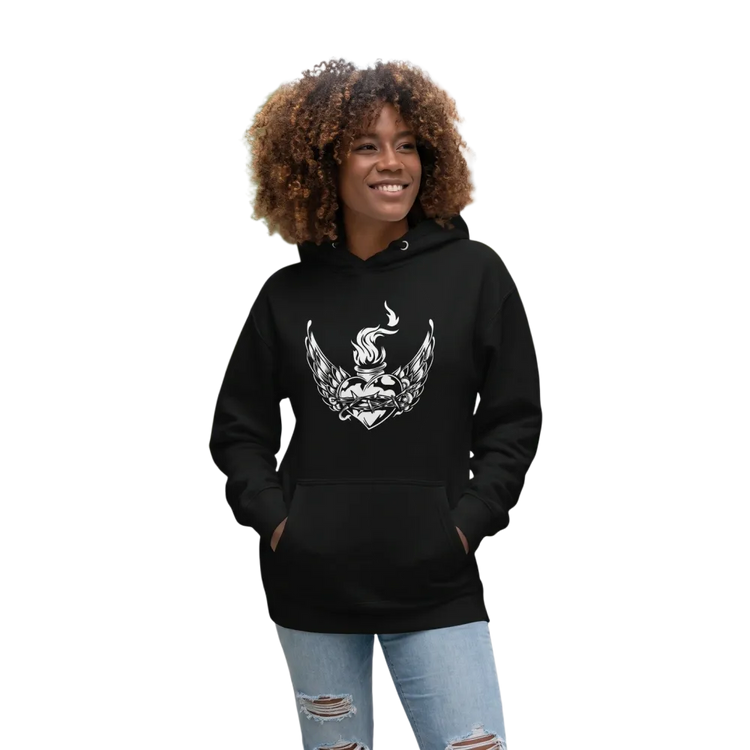 Unisex Grafik Kapuzenpullover aus Baumwolle in S bis 3XL, mit buntem Design, bequem und modern, von BUYATHOME24.