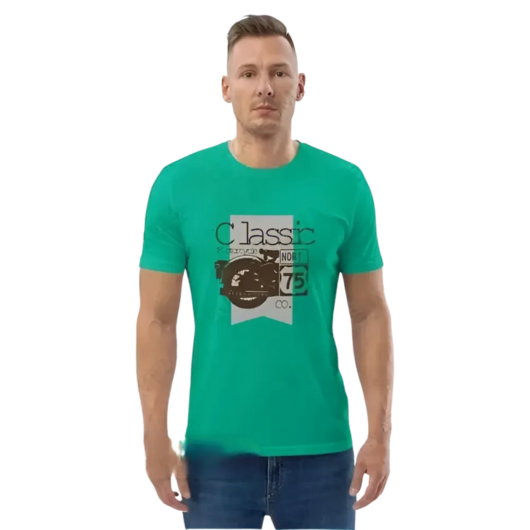 Unisex Grafik T-Shirt von BUYATHOME24, 100% Baumwolle, in S bis 5XL, mit umweltbezogenem Druck in Grün, für Herren.