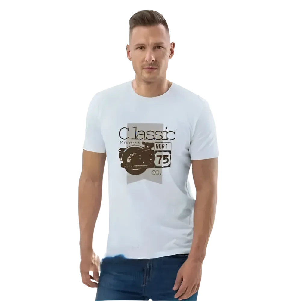 Grafik Unisex T-Shirt aus 100% Baumwolle in den Größen S bis 5XL, mit auffälligem Druck, von BUYATHOME24.